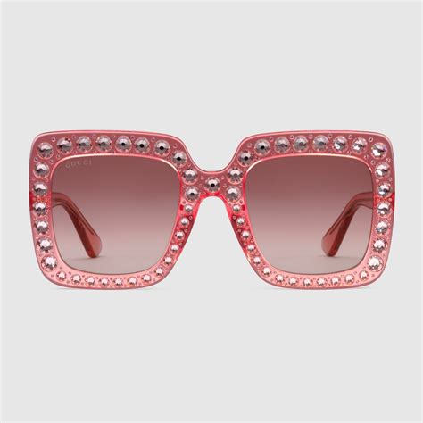 gucci oversize square-frame metal sunglasses tortoiseshell acetate color|gucci 53mm square sunglasses.